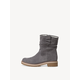 Lederstiefelette - grau Warmfutter