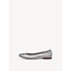 Leather Ballerina - silver